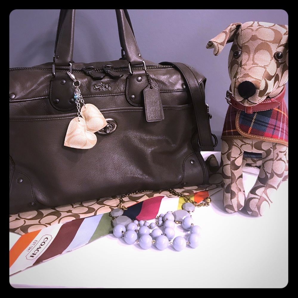 Dark brown Coach leather Rhyder